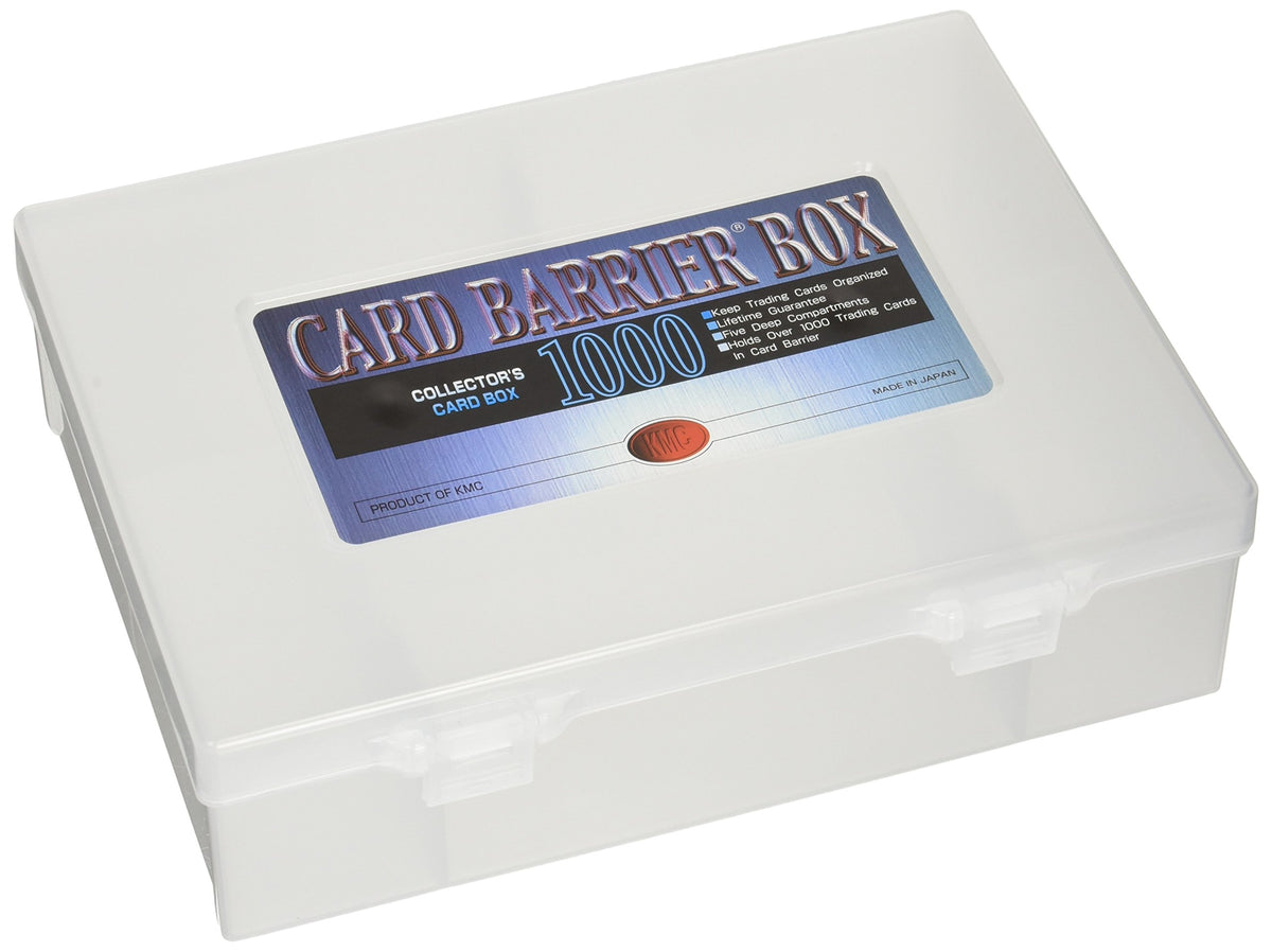 KMC Card Box 1000 sleeve protects cards from dirt and moisture, ideal for collectors