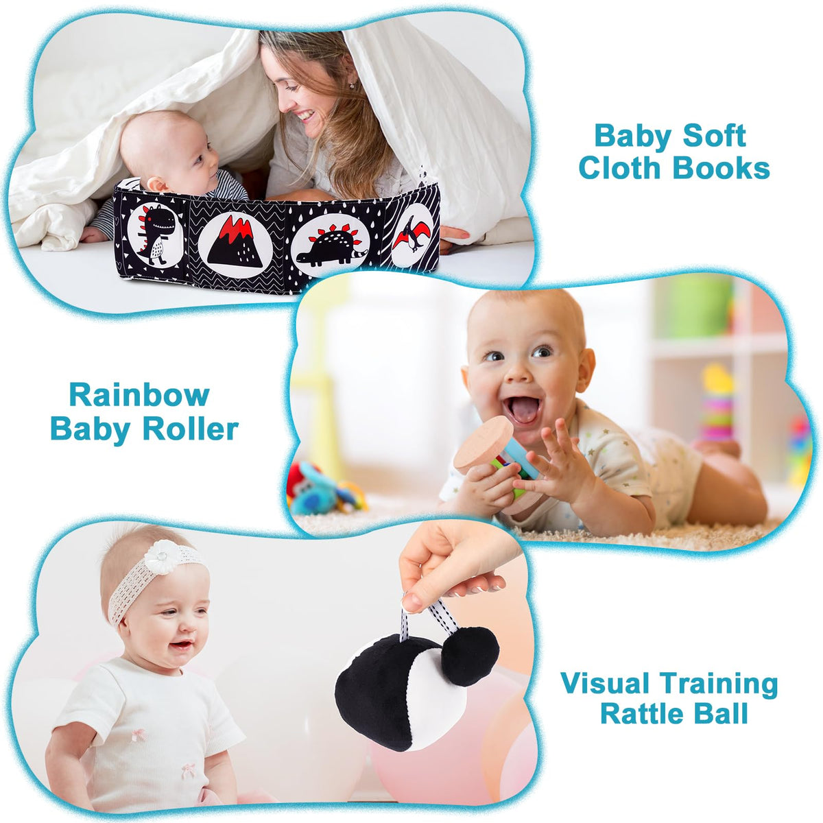 KMTJT Montessori Plush Rattle Ball provides soft safe baby entertainment