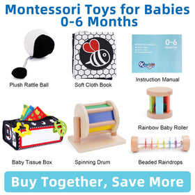 KMTJT Montessori Spinning Drum encourages hand eye coordination during playtime