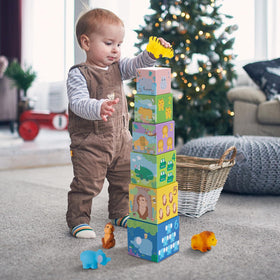 KMTJT montessori-inspired toys box encourages organized, independent play.