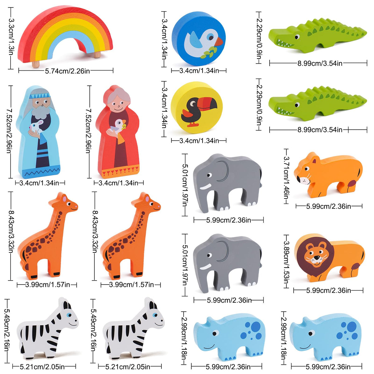 KMTJT rainbow and Noah storybook for storytelling prompts during play