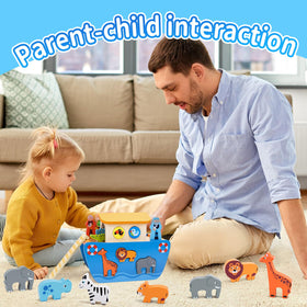 KMTJT wooden zebras supporting color recognition and shape sorting