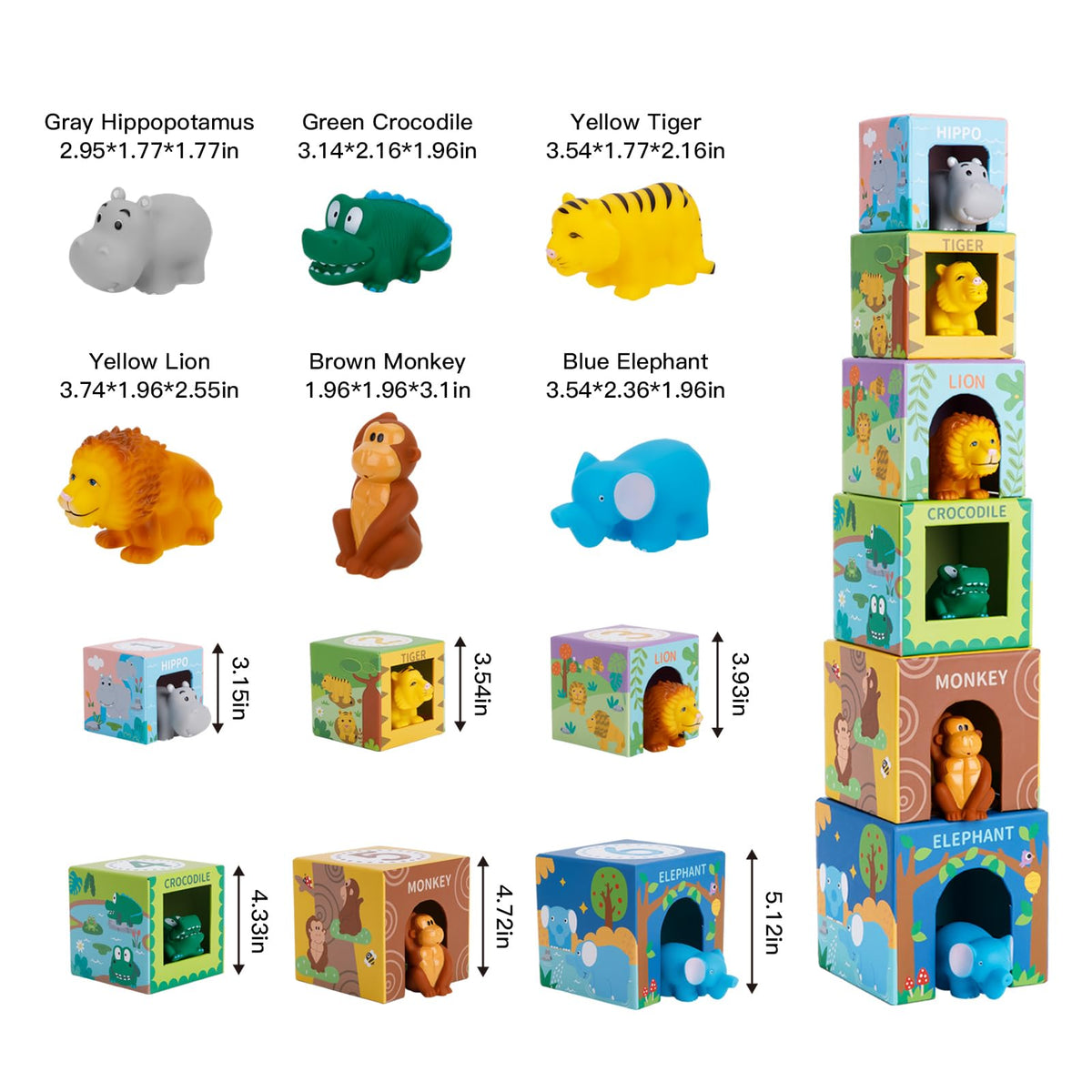 KMTJT safari bath toy hippo invites playful water exploration and sensory discovery.