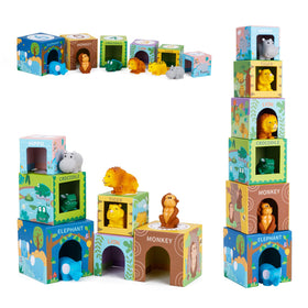 KMTJT wild animals nesting blocks promote early counting and stacking play.