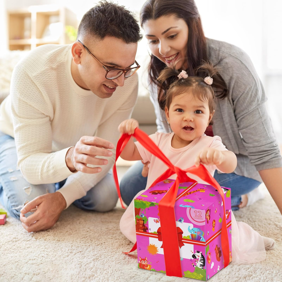 KMTJT wooden activity cube blind box adds a surprise element to learning.