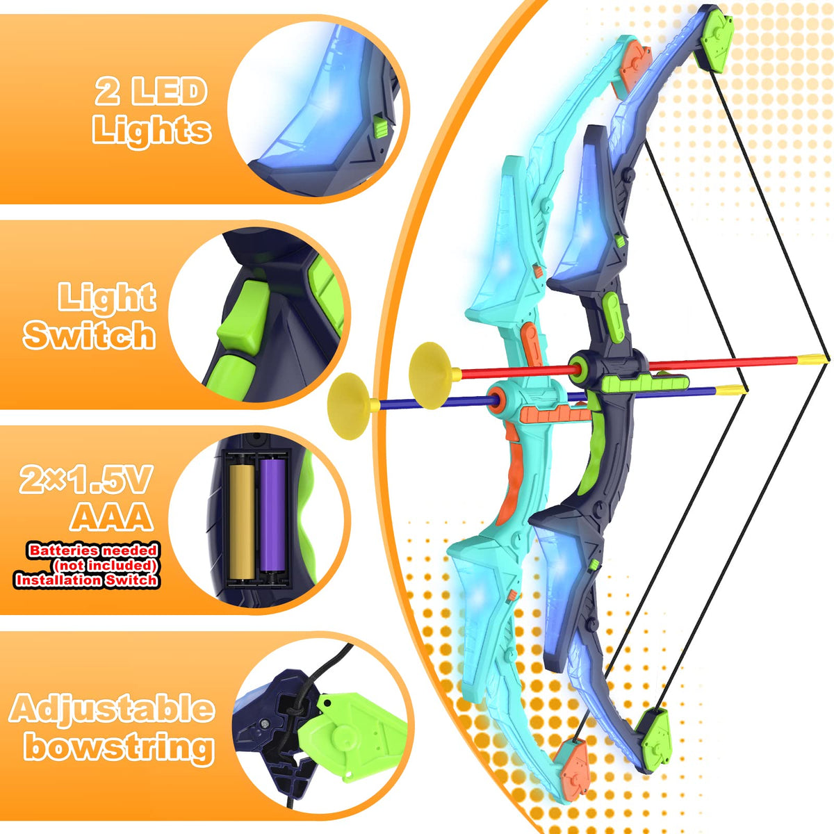 Kmuxilal 14 suction cup arrows designed for versatile targets and surfaces.