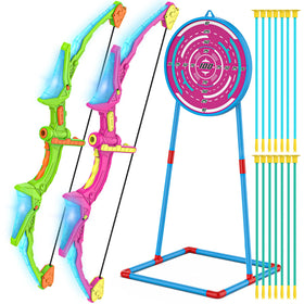 Kmuxilal bow with LED light for easy indoor play and visibility.