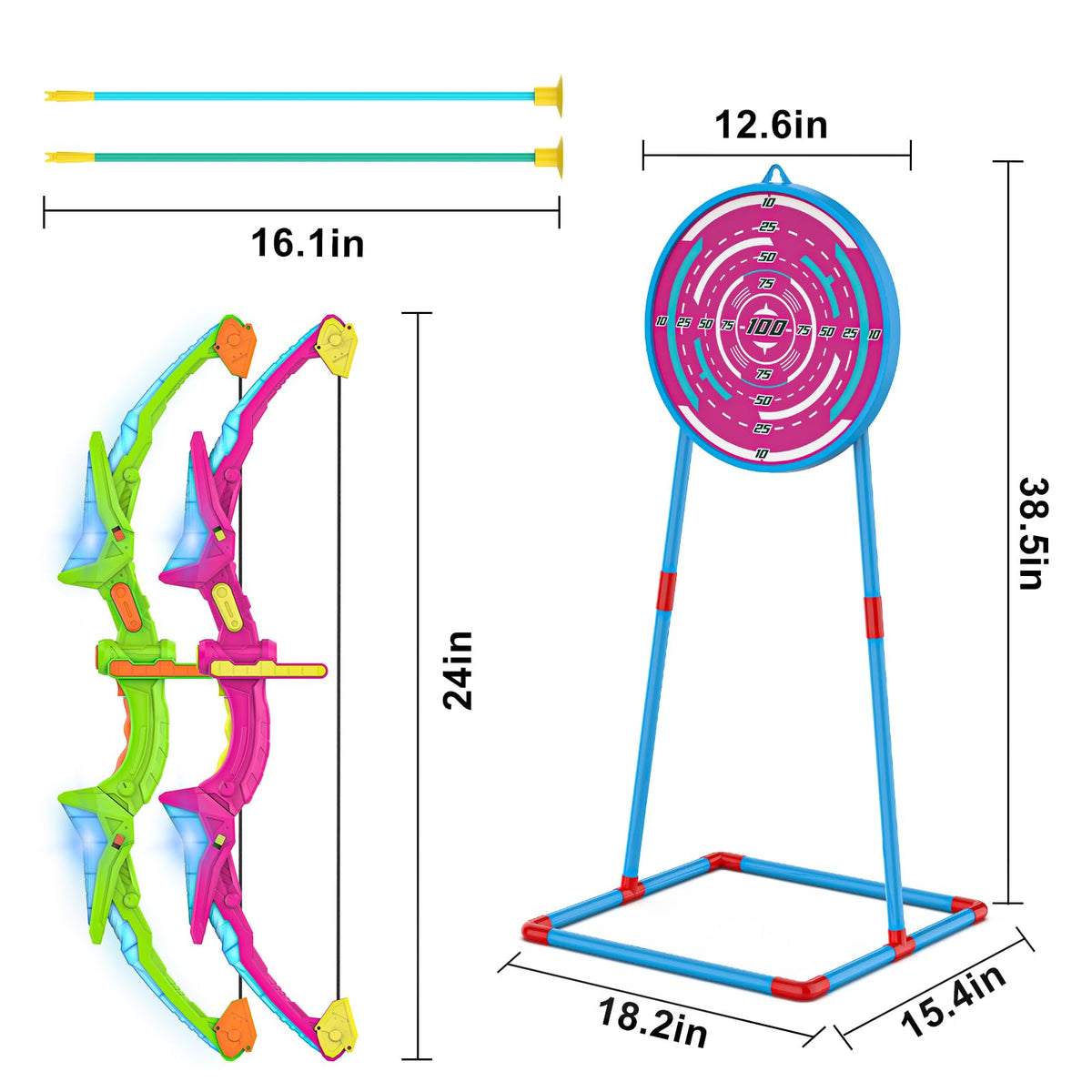 Kmuxilal kid-friendly archery toy supporting active play and learning.