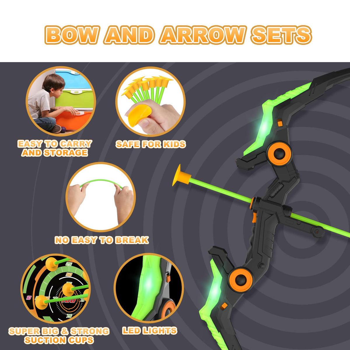 Kmuxilal luminous standing target glows for easy aim in dim rooms