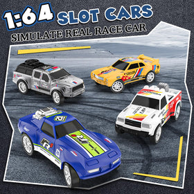 Kmuxilal slot car curved section enables controlled turns and exciting laps