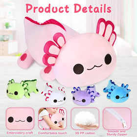 KMUYSL Axolotl babies in green blue purple white for cuddly companionship