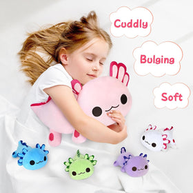 KMUYSL Axolotl plush gift box packaging with five-piece set
