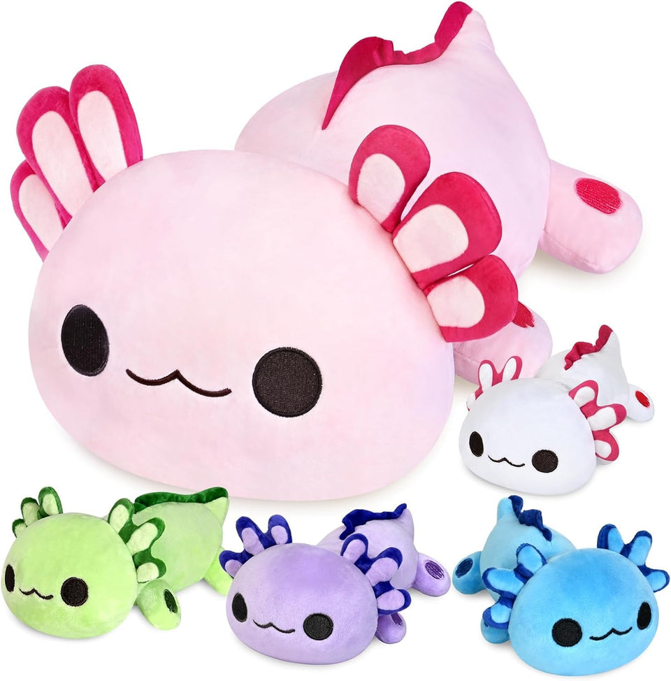 KMUYSL Axolotl mommy with four colorful babies ready for imaginative play
