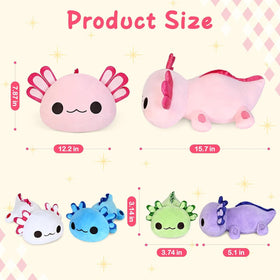 KMUYSL Axolotl plush compact size ideal for travel and on-the-go play