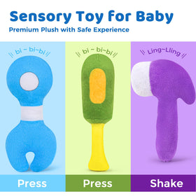 KMUYSL hammer plush with jingle sounds for sensory play.