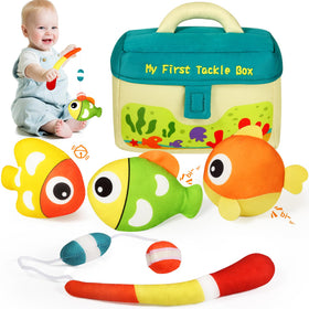 KMUYSL My First Tackle Box set with soft tackle box ideal for grasping during playtime