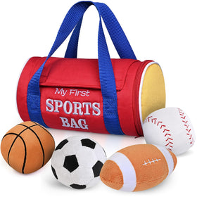 KMUYSL My First Sports Bag image showing a soft bag for early play and portability