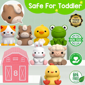 KMUYSL animal-holes focus shows easy insertion for little fingers during play.
