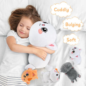 KMUYSL Mommy cat is 33 cm tall for confident hugs.