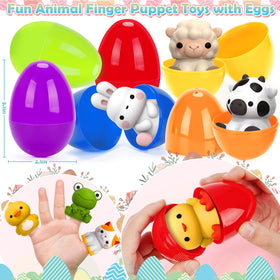 KMUYSL plastic Easter eggs with perforated tops for hanging decorations