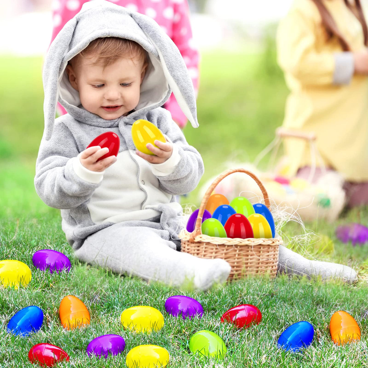 KMUYSL prefilled Easter eggs ideal for indoor or outdoor hunts