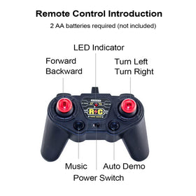 KNACKTOYZ LED lights and music feature adds excitement during nighttime play