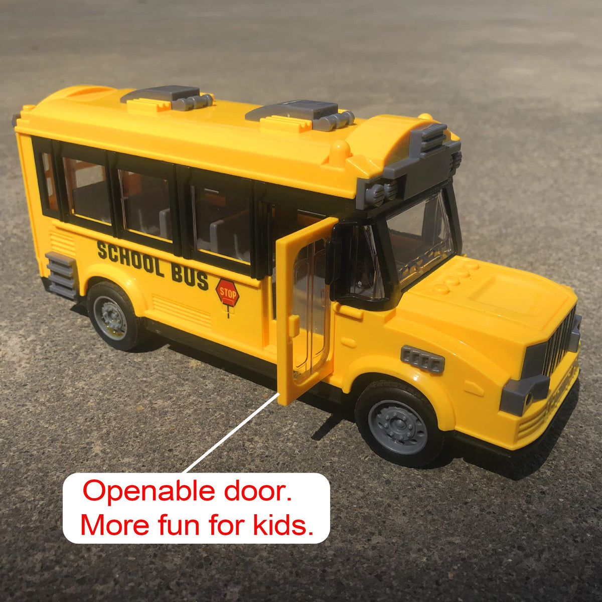 KNACKTOYZ RC School Bus remote controller for easy control up to 70 feet