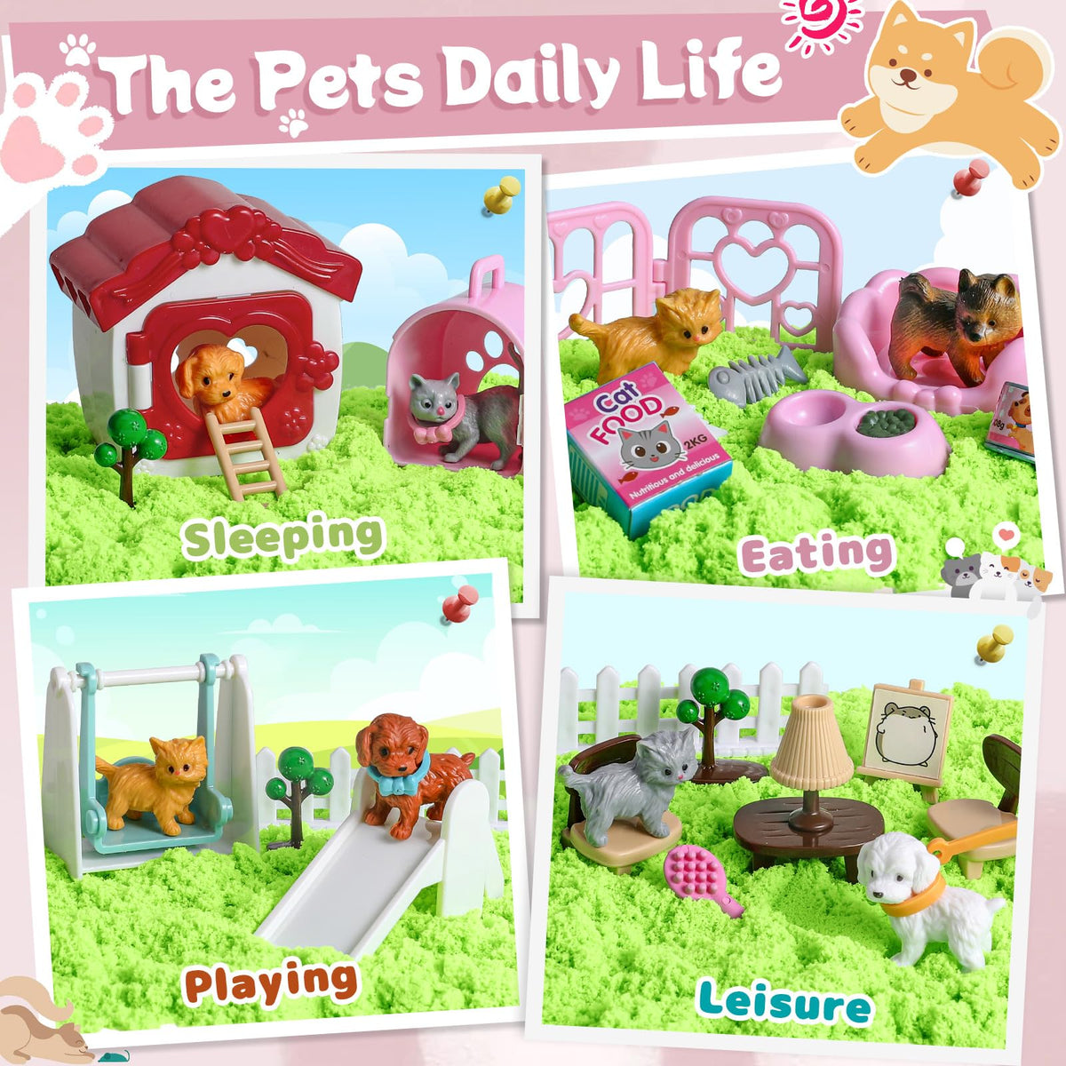 Dog house accessory from KNASON sensory bin set