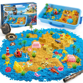 KNASON Pirate Treasure Chest Sensory Bin for imaginative treasure hunts and hands-on play
