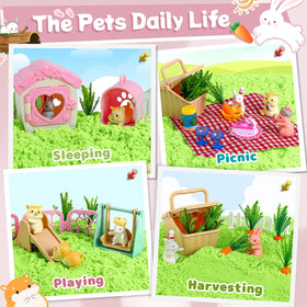 KNASON sand tools and slide set to develop fine motor skills