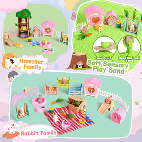 KNASON tree house and pet houses for pretend pet care