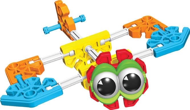 KID K'NEX 30-building-ideas poster inspires diverse projects.