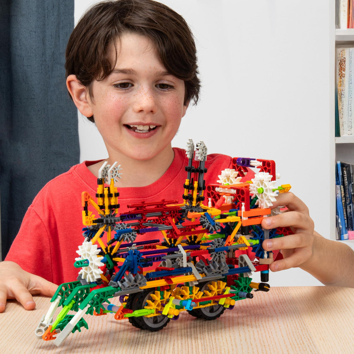 Basic Fun KNEX 80 Model Deluxe Set rocket ship build sparks imagination.