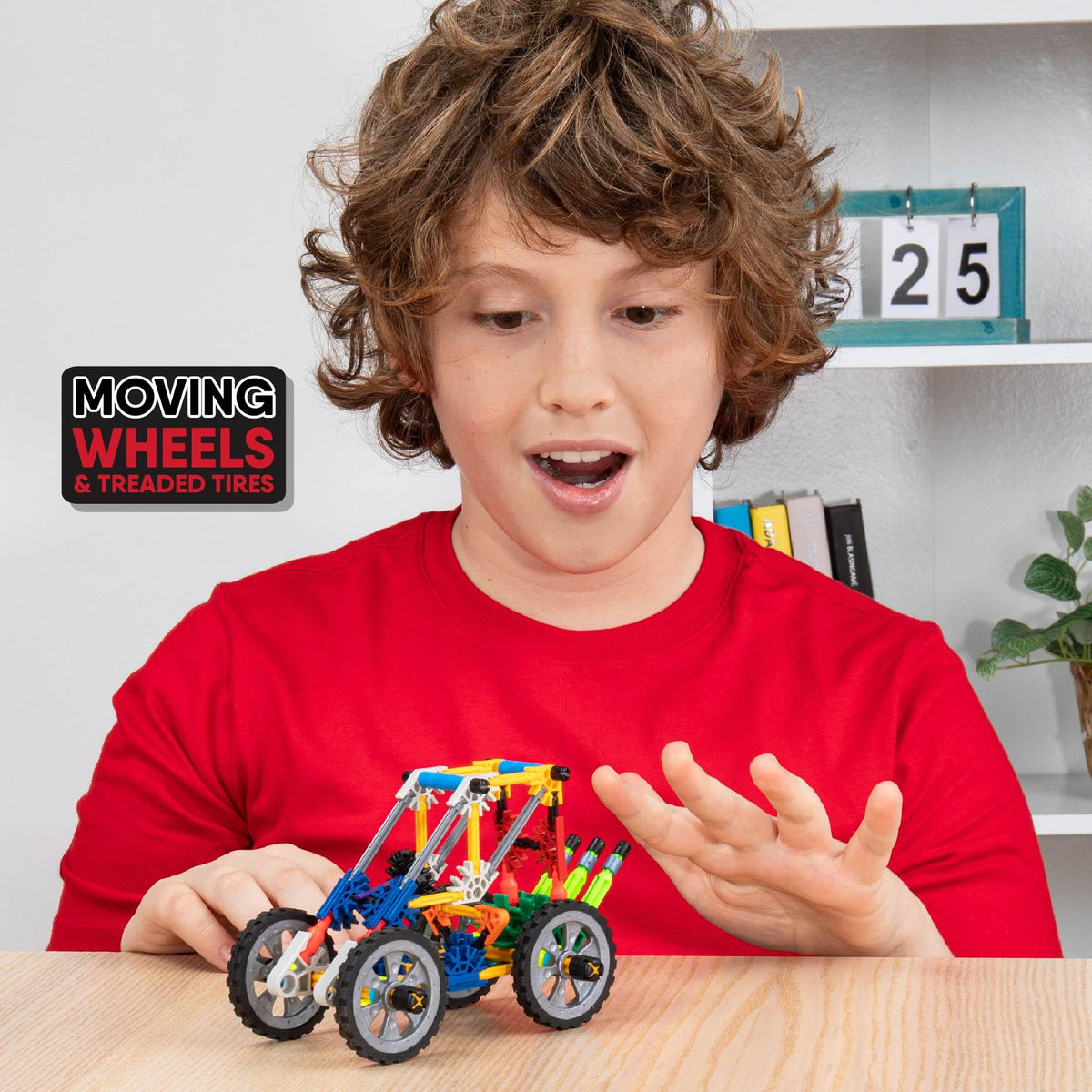 K'NEX Adventure Wheels colorful pieces invite imaginative design and diverse creations.
