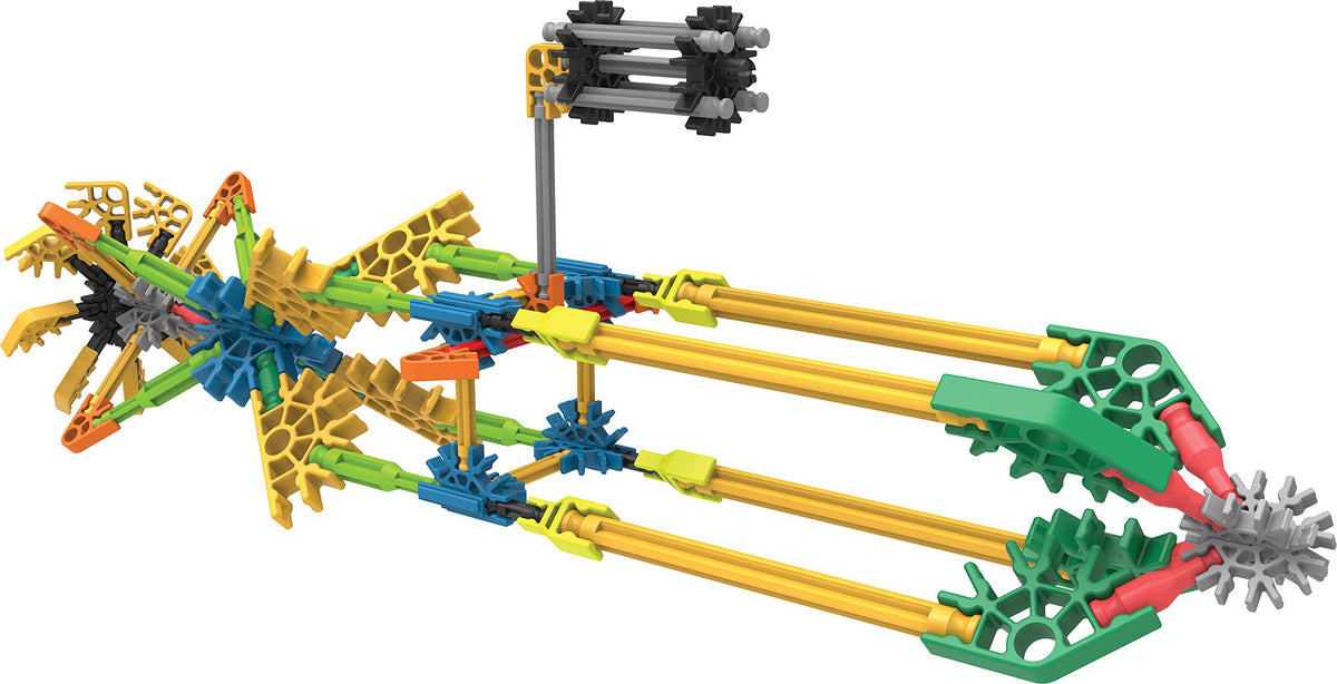 K'NEX Adventure Wheels instruction booklet offers 35 model ideas with clear steps.
