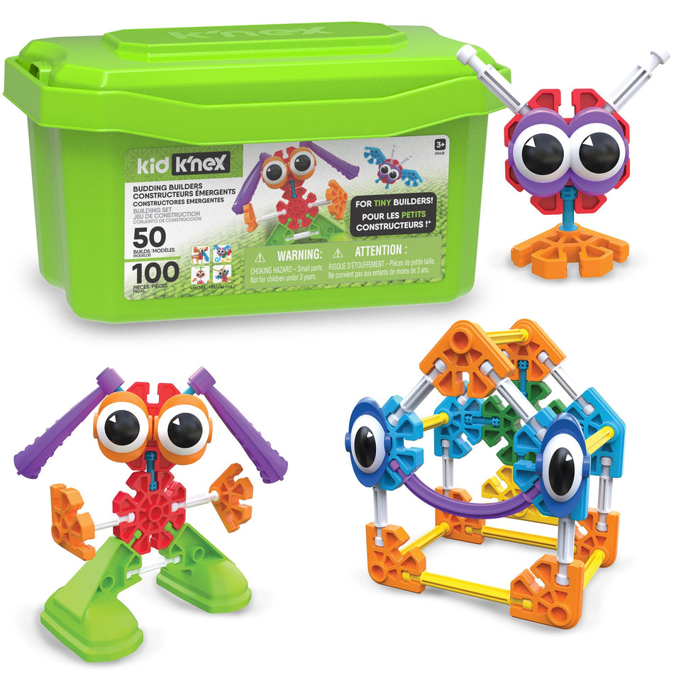 K'NEX Budding Builders 100 colorful pieces for creative early STEM play