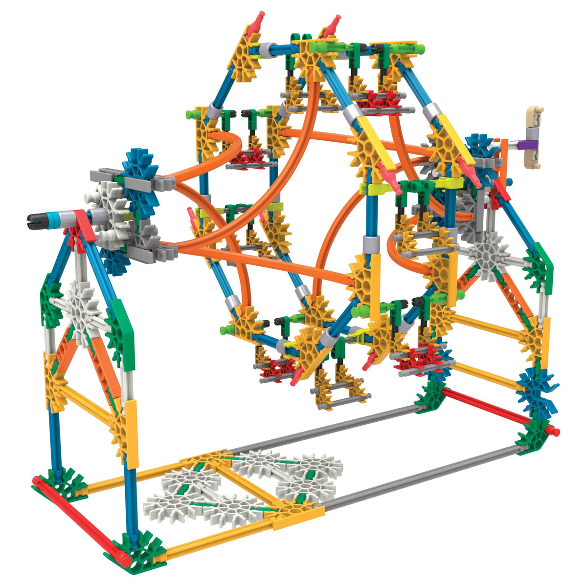 K'NEX Ferris wheel model used for group STEM demonstrations.