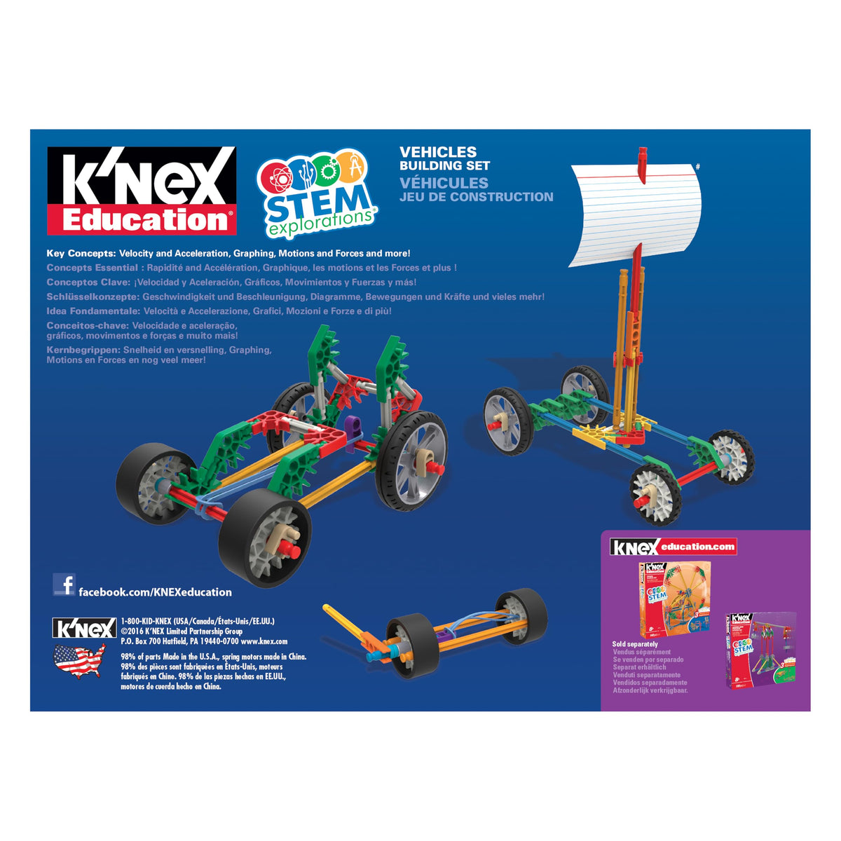 Group learning with peers using the K\'NEX STEM Explorations set in a classroom.