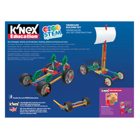 Group learning with peers using the K\'NEX STEM Explorations set in a classroom.