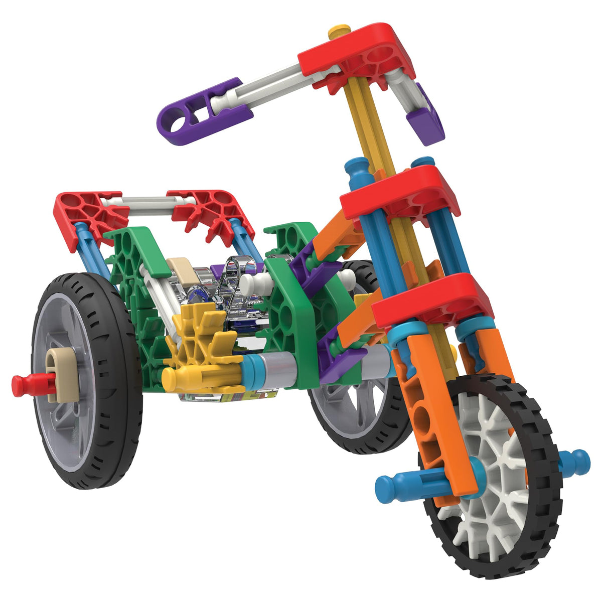 K\'NEX Education STEM Vehicles being built by a child for hands-on learning.