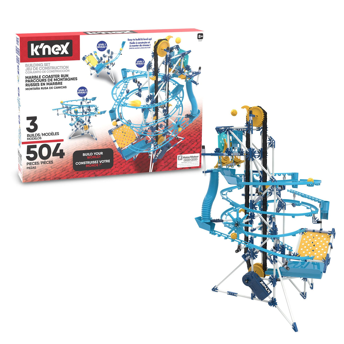 K'NEX Marble Coaster Run with Motor assembly image for creative builds
