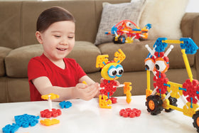 K'NEX Oodles of Pals colorful models inspire kid-led construction.