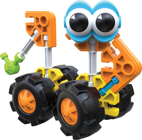K'NEX Oodles of Pals spinning wheels demonstrate motion play.