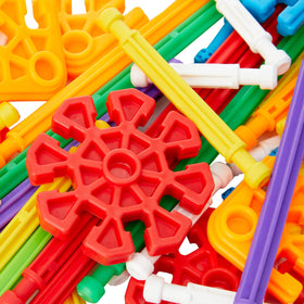 KID K'NEX rods and connectors enable easy, sturdy preschool builds.