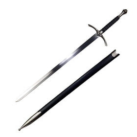 Knight's Collection 41.25-inch one-handed sword with scabbard for display and cosplay.