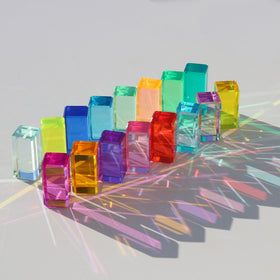 KOAICS Rainbow Crystal Strip Blocks gift-ready set ideal for birthdays and holidays.