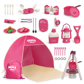 KOALA DIARY camping set tent opened for imaginative outdoor play