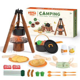 KOALA DIARY tripod stove setup for imaginative camping play
