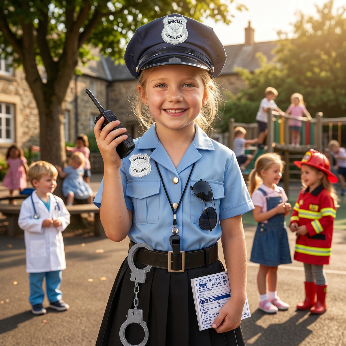 Koatobbor police costume shirt for authentic officer look and easy pairing