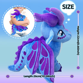 Kobataro Wings Dragon plush embroidered eyes add charm and safety.